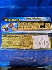 EZ Eyes Keyboard Large Print Yellow Keys - Visual Impaired - New Sealed  picture