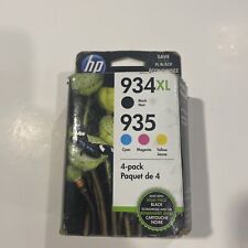 Genuine 4-Pack HP 934XL Black & 935 Cyan, Magenta, Yellow N9H66FN SEALED 10/23 picture