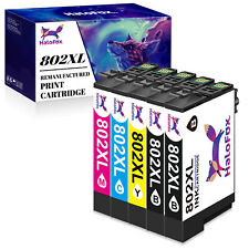 802 BK 802XL Color Ink Cartridges for Epson WorkForce WF-4720 WF-4730 4734 lot picture