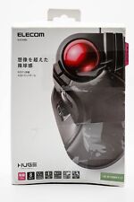ELECOM Trackball Mouse Wired 8 button Big ball M-HT1URBK - New w/ imperfect box. picture