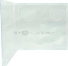 10.4mm Standard Clear Double 2 Discs CD Jewel Case Lot picture