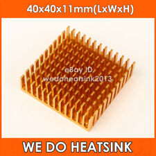 10pcs 40mm x 40mm x 10mm Aluminum Heatsink (Gold) picture