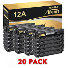 20 Pcs Black Toner Replacement For HP 12A Q2612A LaserJet 1018 1020 1010 3020 picture