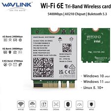 WiFi 6E Wireless Card For PC Intel AX210 Tri-Band 5400Mbps 2.4GHz/5GHz/6GHz picture