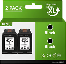 XXL 62XL Black Color Ink Cartridges for 62 HP Envy 7645 7640 5660 OfficeJet 5740 picture