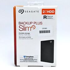 Seagate Backup Plus Slim 2TB External HDD USB 3.0 Black STHN2000400 picture