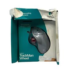 Logitech TrackMan Wheel Optical Wired Mouse TrackBall Track Man Ergonomic Design picture