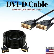 DVI-D to DVI-D Cable Dual Link Male to Male DVI 24+1 Pins Monitor Display Cord picture