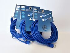 3-Pack Cat 6 Ethernet Cable 25 ft 1 Gbps 250 MHz High Speed Internet Philips NEW picture