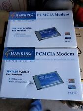2X HAWKING 56k PCMCIA Fax Modem Card (PN612) V.90 Compact design BRAND NEW picture