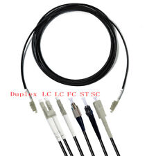 120~500M LC/FC/ST/SC UPC MM OM2 Outdoor TPU Armored Fiber Optic Patch Cable Cord picture