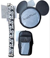 Disney Parks Pin Trading Gear Mickey Mouse Black Pin Bags Accessory Set picture