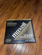 ({  NEW Vintage 20 Maxell Floppy Discs IBM 5 1/4 NOS Blank Case MD2HD Disks   }) picture