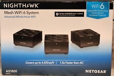 NETGEAR MK63S100NAS Nighthawk Mesh Advanved Whole Home WiFi 6 System AX1800 picture