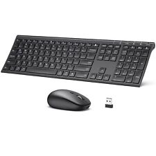 iClever DK03 Bluetooth Keyboard and Mouse, Rechargeable Dual-Mode (Bluetooth ... picture