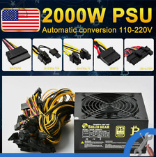 110-240V Modular Mining Power Supply 2000W PSU 8 Graphics GPU Rig Miner US STOCK picture