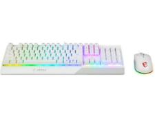 MSI Vigor GK30 Combo White, 6-Zone RGB GK30 Gaming Keyboard & GM11 Gaming Mouse, picture