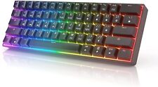 GK61 HK Gaming Keyboard Mechanical LED RGB Backlit Programmable Gateron 60% picture
