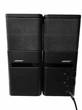 BOSE Media Mate Computer / Personal Stereo Speakers Black PAIR - TESTED picture
