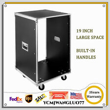 19 inch 16U Server Rack Open Frame Rolling Network Data Rack with Casters 4 Post picture