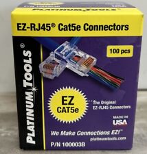 Platinum Tools 100003B EZ-RJ45 Cat 5 Cat5e Pass-Thru Connectors, box of 100 pcs picture