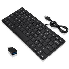 Superior Quality High Grade 78 Keys Mini USB Wired Keyboard With Type-C Adapter picture