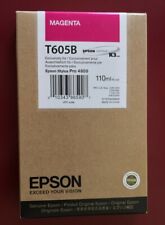 09-2019 GENUINE EPSON T605B MAGENTA 110ml K3 INK STYLUS PRO 4800 Only picture