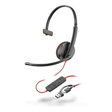 Poly Blackwire C3210 Monaural On-Ear Wired Headset 8S0L5A6 picture