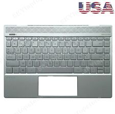 New For HP Envy 13-AH 13-AH0051WN Upper Case Palmrest Backlit Keyboard Silver picture