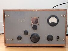HP 650A TEST OSCILLATOR  1940s HISTORICAL TUBE ELECTRONICS UNIT w/ WOOD CASE picture