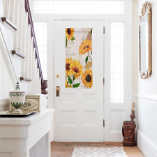 Sunflower French Sidelight Front Door Curtain for Door Window/Doorways 25x40, Re picture