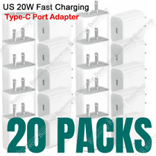 20x Lot 20W USB Type C Power Adapter Fast Charger Cube Block For iPhone Android  picture