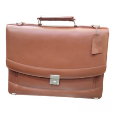 Stylish and Professional Brown Leather bag for Laptop cowhide Leather briefcase picture