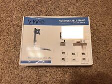 VIVO Black Single LCD/LED Monitor Adjustable Desk Stand, Fits 1 Screen picture