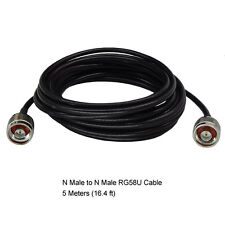 Low Loss N Male to N Male RG58U Coaxial Cable 16.4ft 5-Meter picture