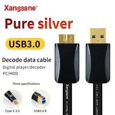 Digital Audio Pure Silver Data Type C Cable USB A- B 3.0/Micro B High-speed DAC picture