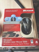 Microsoft Wireless Laser Mouse 5000 - Metallic Black (Factory Sealed Retail Box) picture