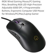 IROK Wired Gaming MousePC Gaming Mice Breathing RGB LED High-Precision Adjust... picture