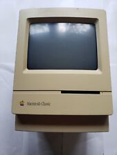 Macintosh Classic M0420 1990 Apple computer (works, has keyboard and mouse) picture