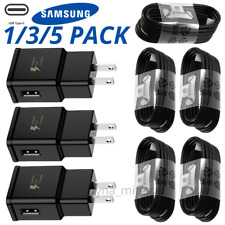 5-Set For Samsung Galaxy Series Fast Charger Adapter USB-C Cable Type C Cord Lot picture