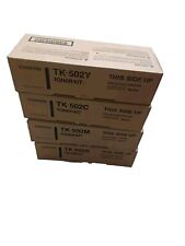 Set of 4 New Factory Sealed Genuine Kyocera TK-502 KCMY Toner Cartridges  picture