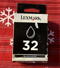 Genuine Lexmark #32 Black Ink Cartridge 18C0032 - *Sealed & FREE-SHIP* picture