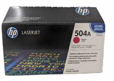 HP CE253A 504A Magenta Toner LaserJet CP3525 CM3530 Genuine Open Box picture