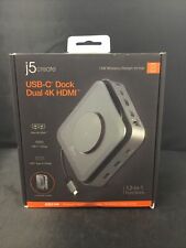 Authentic j5create USB-C DOCK Dual 4K HDMI with 15W Wireless Charging (JCD3199) picture