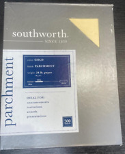 Southworth 994C Parchment Specialty Paper, 24 lb, 8.5 x 11, Gold, 500/Ream picture