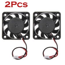 2PC 12V Mini Cooling Computer Fan - Small 40mm X 10mm DC Brushless 2-pin Black picture