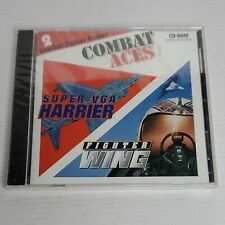 Combat Aces PC CD Combat Flght Simulators, Fighter Wind & Super-VGA Harrier 1996 picture