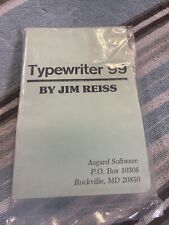 NOS NEW Texas Instruments TI-99/4A 1989 Asgard Software Typewriter 99 JIM REISS picture