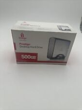 Iomega Prestige 500 GB External Desktop Hard Drive Silver Tested Wiped Original picture
