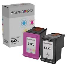 2pk Reman 64XL for HP BLACK COLOR Ink Cartridge HY N9J92A N9J91A 7132 7130 6255 picture